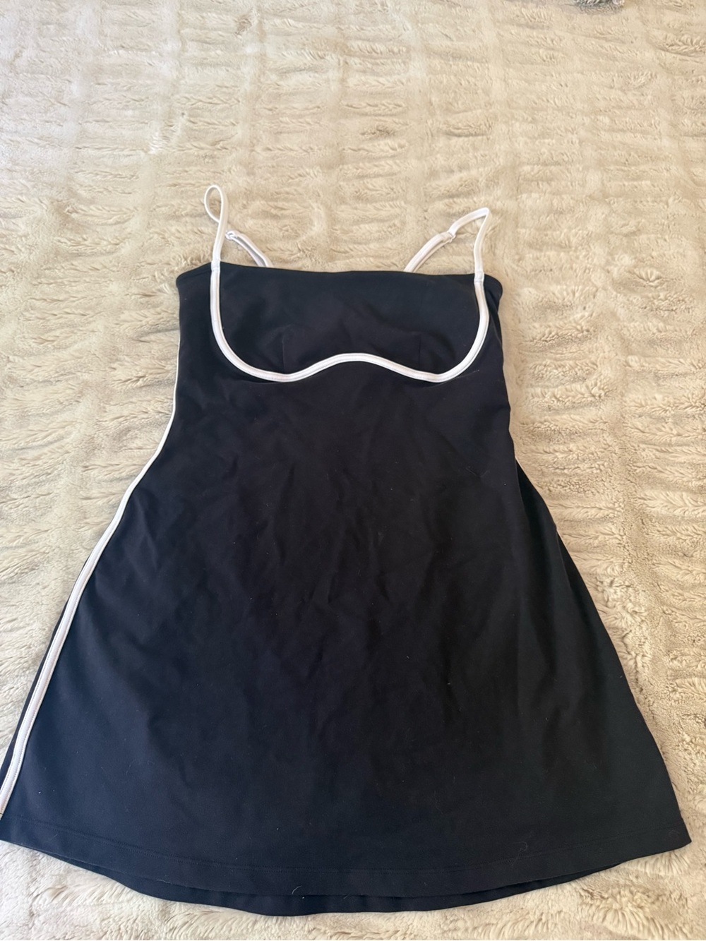 ALO yoga black and white tennis dress size M